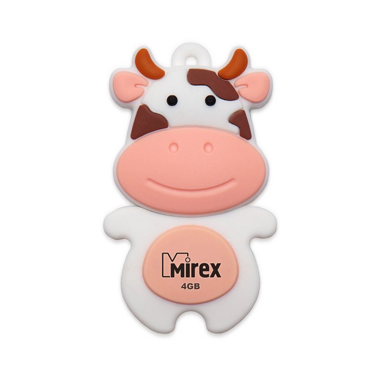 Флеш-диск  4Gb  Mirex Cow Peach USB 2.0