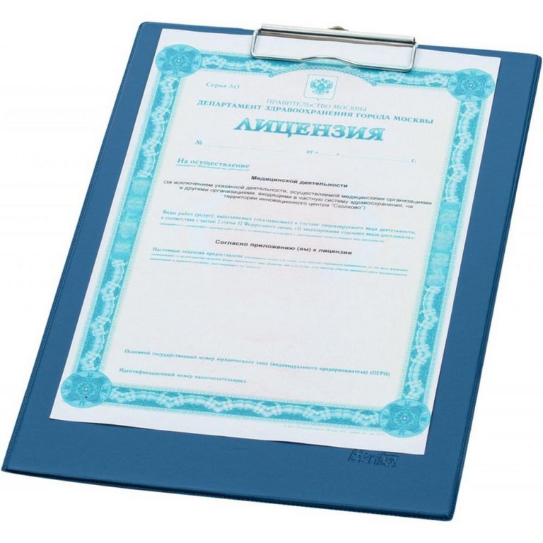 Планшет А4 c верх. металл. зажимом Attache Selection ПВХ синий