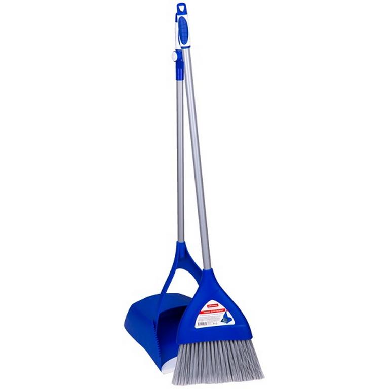 Щетка + совок OfficeClean Professional, складной, метал. ручка 66см