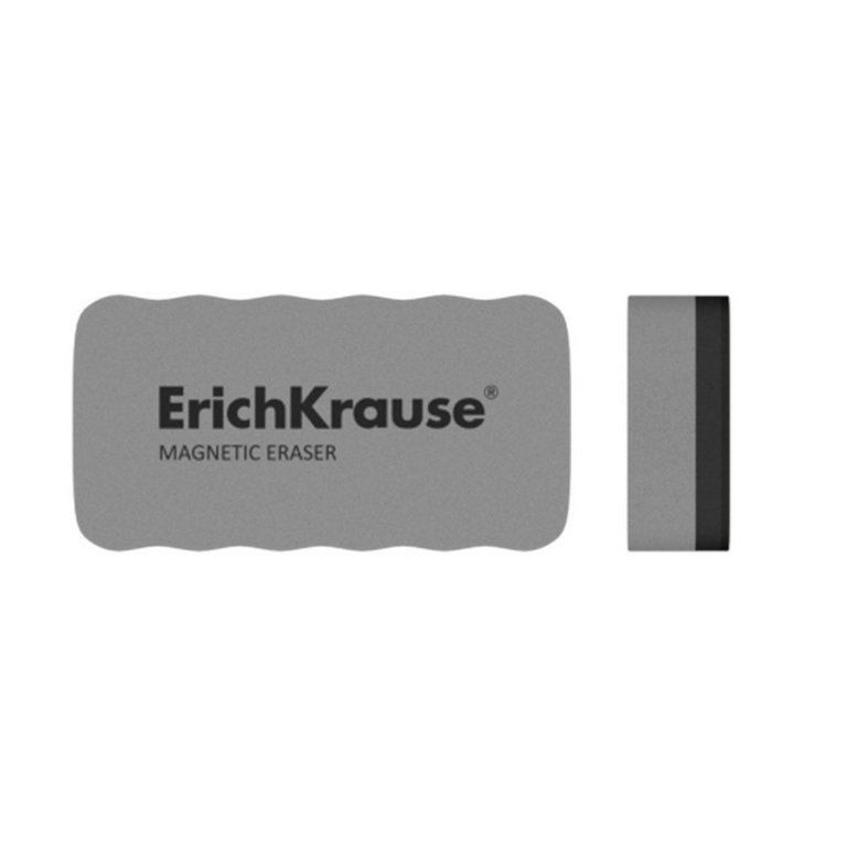 Губка для маркерной доски  107*57*20мм магнитная ErichKrause (серая)
