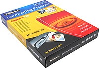 Пленка для ламинирования А7 83*113 125 мкм (100 шт) Fellowes (трехслойная структура) глянцевая