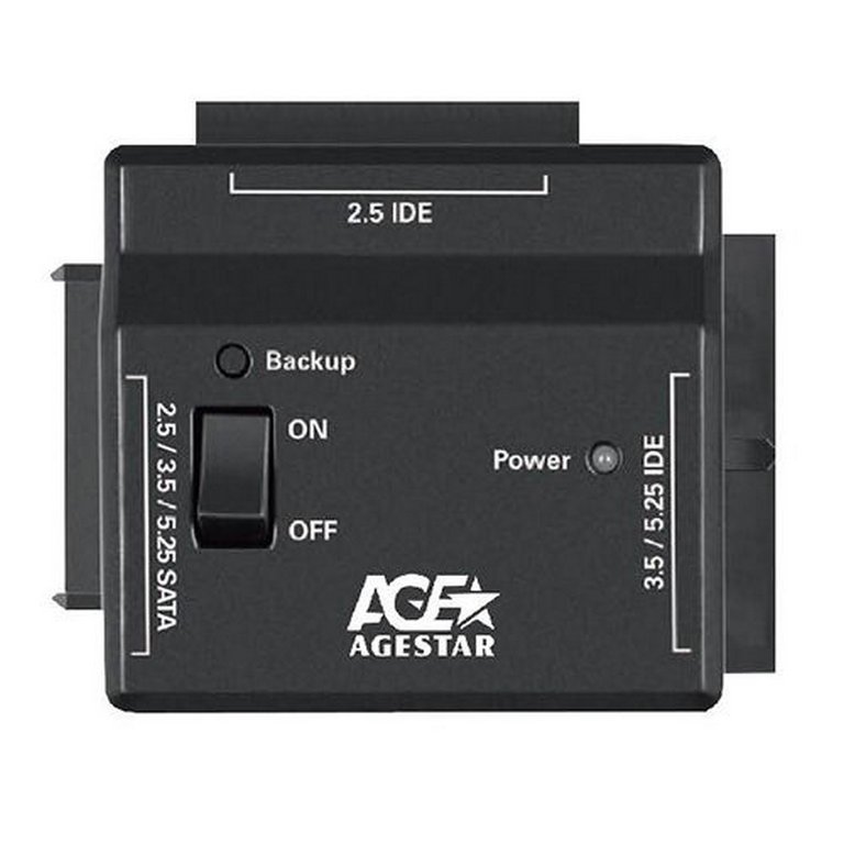 Переходник для HDD AgeStar FUBCP2, 1x2.5"/ 3.5"/ 5.25", черный