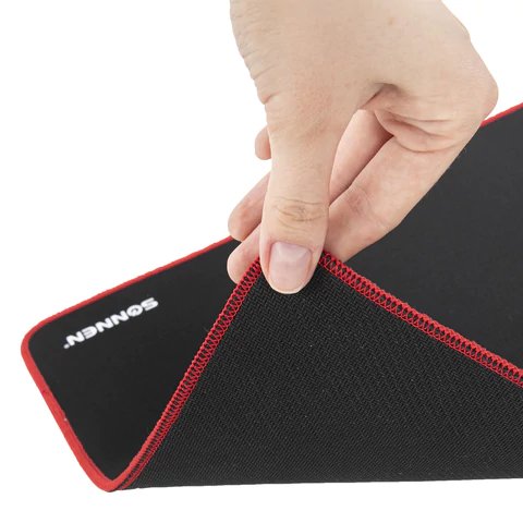 Коврик для мыши и клавиатуры большой SONNEN "BLACK TITAN XL" 800х300х3 мм, черный