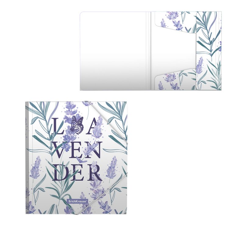 Папка для тетрадей А5 на резинке ErichKrause "Lavender"