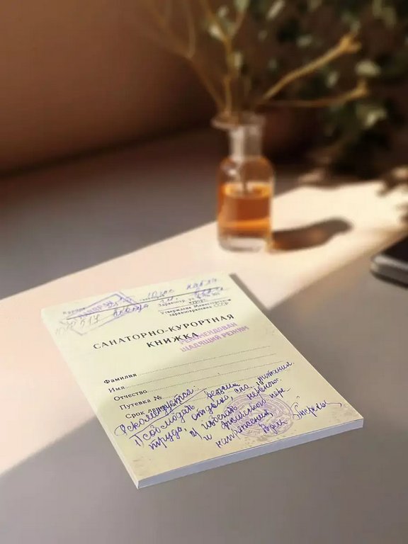 Блокнот "Санаторно-курортная книжка" А6 Бюро Находок