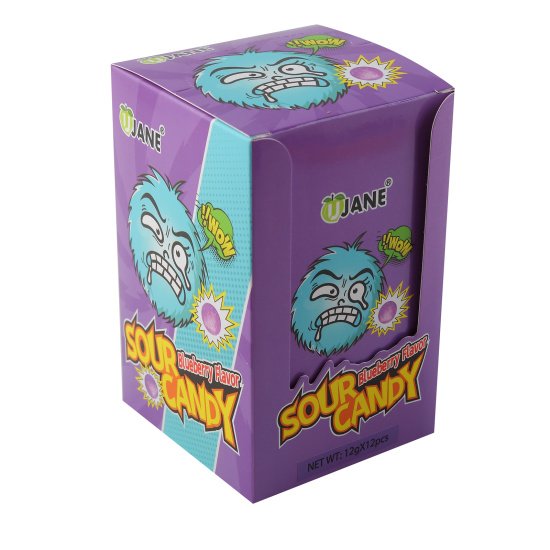 Леденцы Sour Candy Mini "Голубика" кислые 12 г