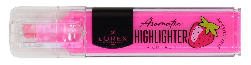 Текст-маркер ароматизированный LOREX "RICH FRUIT" 1-3,5 мм розовый