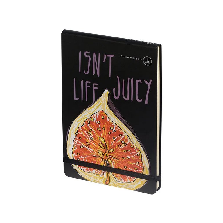 Набор подарочный BrunoVisconti "MEGAPOLIS JOURNAL. JUICY LIFE. Инжир" (Записная книжка + ручка)