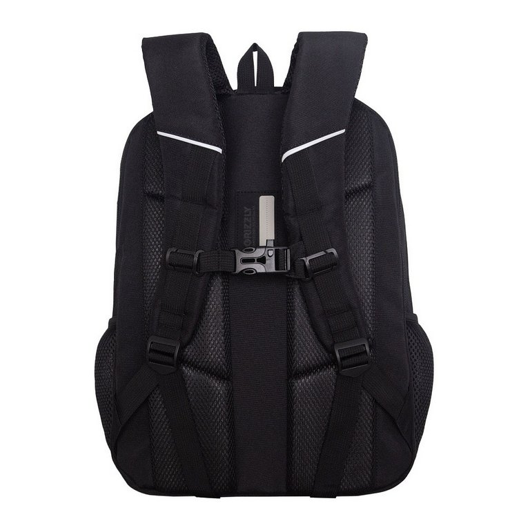 Рюкзак школьный для мальчика Grizzly 42*31*22 см, черный