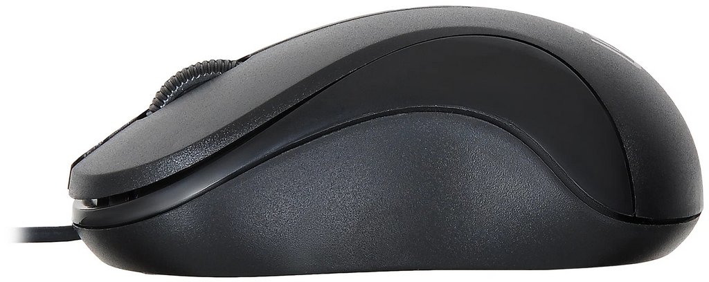 Мышь оптическая проводная OKLICK 115S 1200dpi USB цв. черный