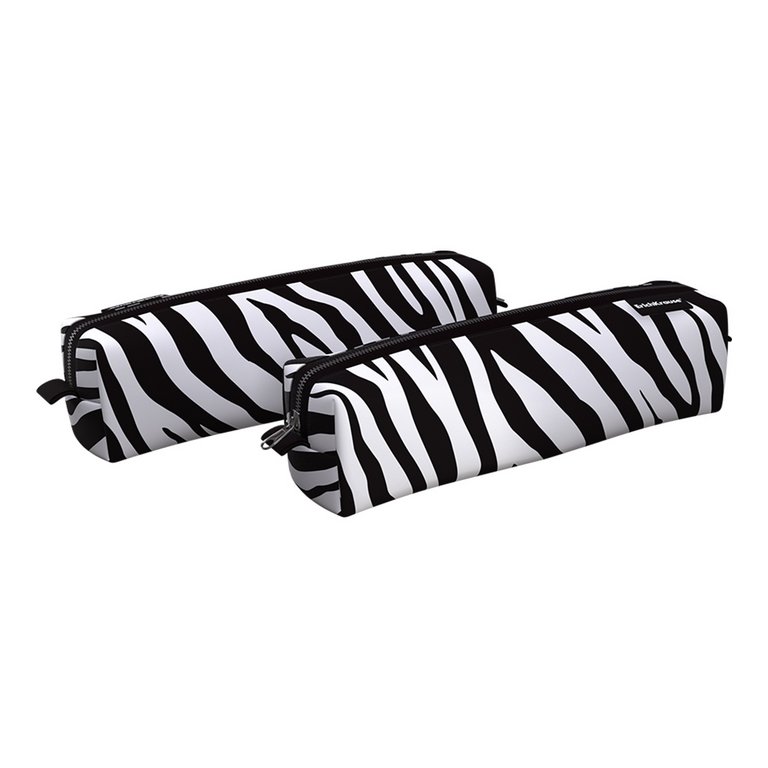 Пенал  для девочки ErichKrause "Black&White Zebra" 210x50x50мм