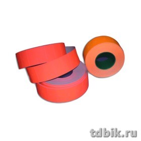 Лента для э/пистолетов цвет красный 26*16 прямоуг. (1000 эт)