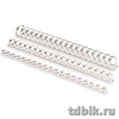 Гребенки пласт. d = 16 mm (бел) 100 шт/уп (120 листов) Fellowes