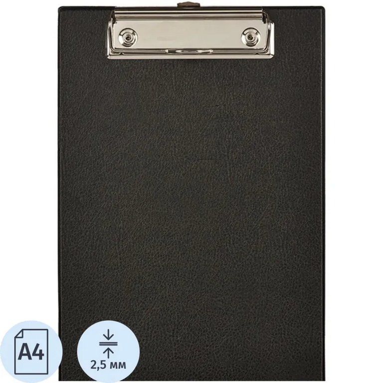 Планшет А4 c верх. металл. зажимом Attache Selection ПВХ черный