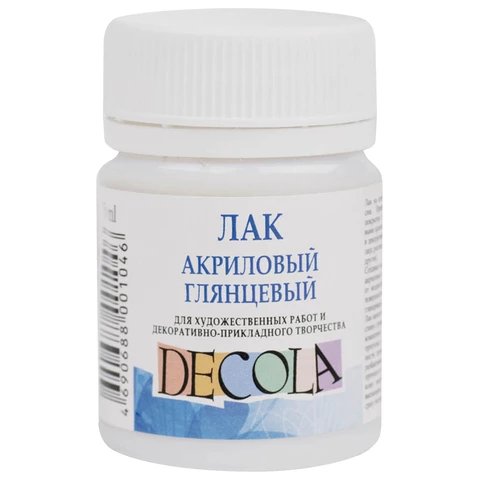 Лак акриловый глянцевый  50мл (для худож. работ) Декола