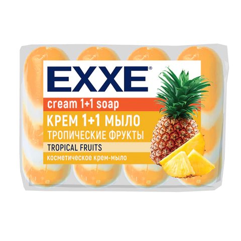 Мыло туалетное EXXE "Тропические фрукты" 300 гр. (4 шт. х 75 гр.)