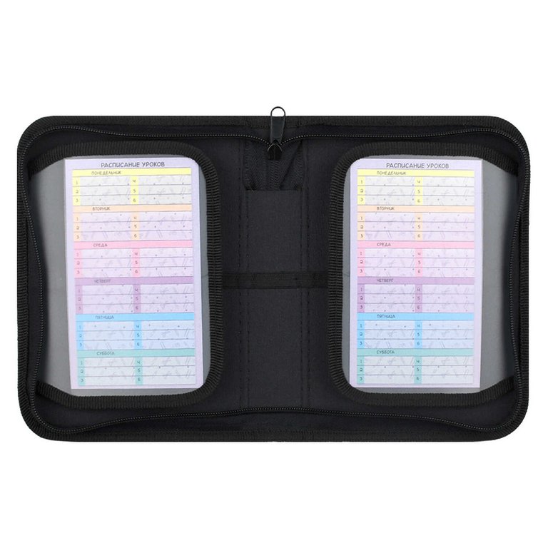 Пенал 1 отд. 2 откид. планки для мальчика Феникс+ "Черная машина" 14x20x4 см, полиэстер