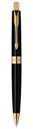 Ручка шариковая Parker Aster Black GT, синяя 1.0мм, кнопоч., подар.упак