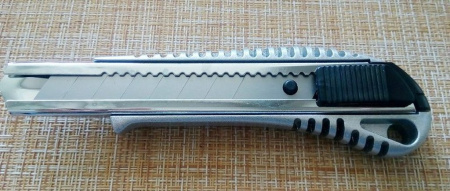 Нож канцеляр. шир. 1,8 см, металлический корпус Erich Krause auto-lock