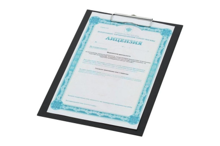 Планшет А4 c верх. металл. зажимом Attache Selection ПВХ черный