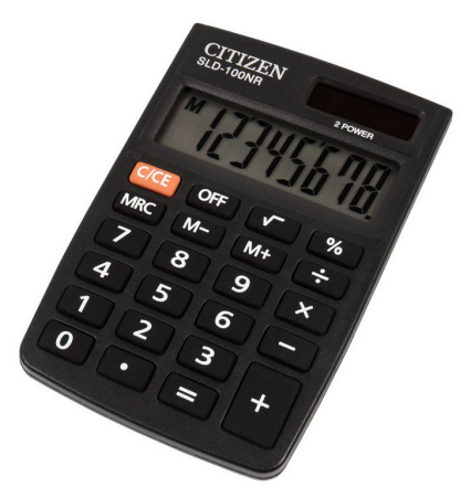 Калькулятор карм. Citizen SLD-100N (8 разр., 2 питания 87*58*12мм)