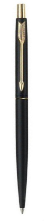 Ручка шариковая Parker Classic Matte Black GT синяя, 1,0мм, кнопоч, подар. упак.