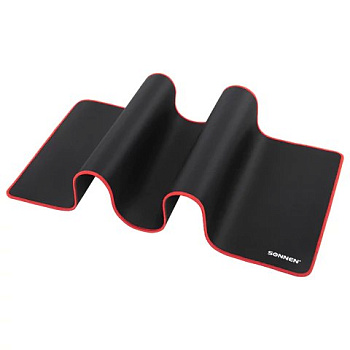 Коврик для мыши и клавиатуры большой SONNEN "BLACK TITAN XL" 800х300х3 мм, черный
