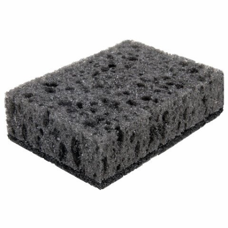 Губка для посуды поролоновая 95*70*35 мм, 10 шт/уп LAIMA "BLACK" чёрная, крупнопористая