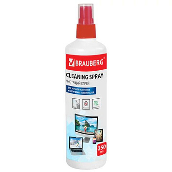 Средство чистящее для оргтехники Brauberg, спрей 250мл. (для мониторов)