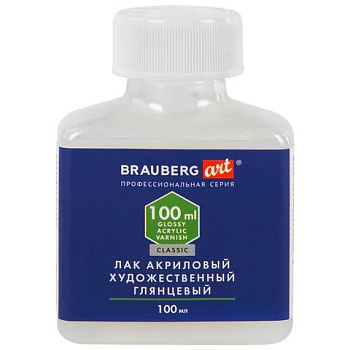 Лак акриловый глянцевый 100мл (для худож. работ) BRAUBERG ART CLASSIC