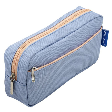Пенал  для девочки BRAUBERG "Pastel" 21х9,5х5см (ассорти)
