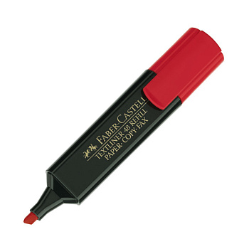 Текст-маркер Faber-Castell 1548 красный
