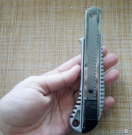 Нож канцеляр. шир. 1,8 см, металлический корпус Erich Krause auto-lock