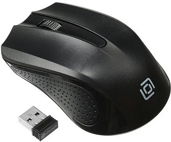 Мышь оптическая беспроводная OKLICK 485MW 1600dpi USB цв. черный