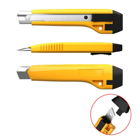 Нож канцеляр. шир. 1,8 см, метал. направ. 2 запас. лезвия Erich Krause Universal auto-lock