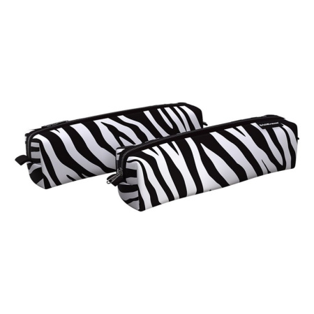 Пенал  для девочки ErichKrause "Black&White Zebra" 210x50x50мм