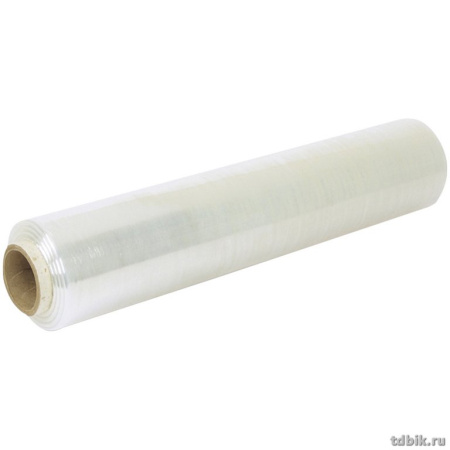 Пленка-стрейч  500 мм*189 м, 23 мкм, вес НЕТТО 2,0 кг., вторсырье