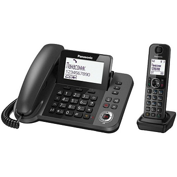 Телефон Panasonic KX-TGF310RUM беспроводной, цвет черный