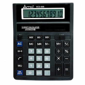 Калькулятор наст. MC2 BCD-888 (12 разр., 2 питания 203*158*30,5мм)