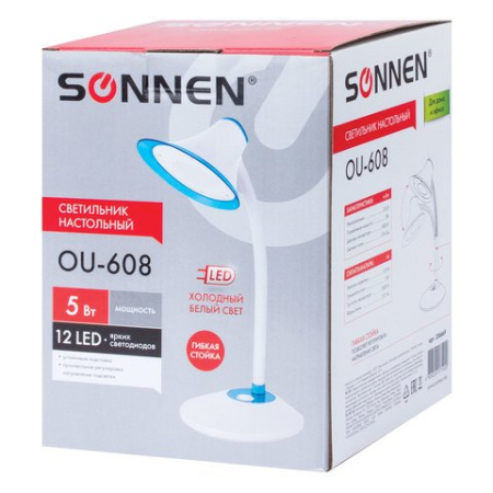 Лампа светодиодная 5Вт OU-608 3500-4500K, нейтральный белый SONNEN