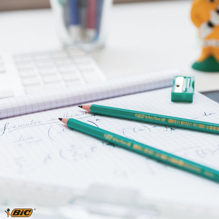 Карандаш ч/г HB пласт. корпус BIC "Evolution" с ластиком