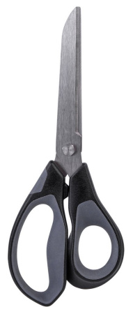 Ножницы 210 мм пластмас. эргоном. рукоятка c резиновыми вставками Deli