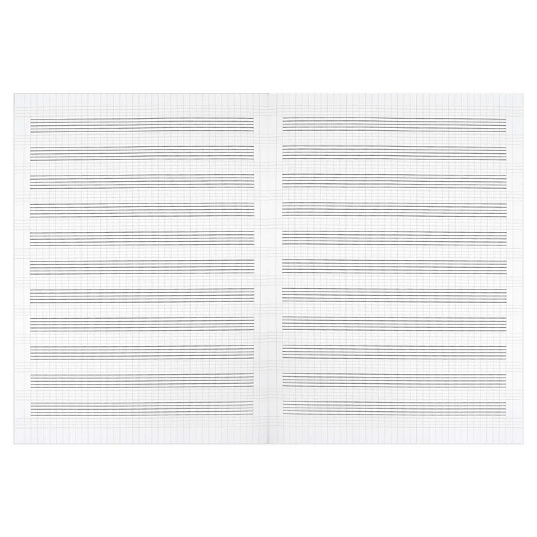 Тетрадь для нот 16 л., А4 на скрепке  "СЛУШАЙ РИТМ"