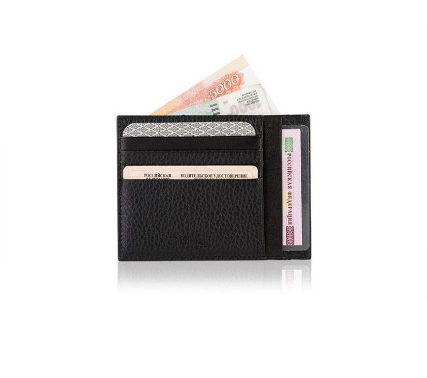 Картхолдер D.Morelli "Бруклин" нат.кожа, черный