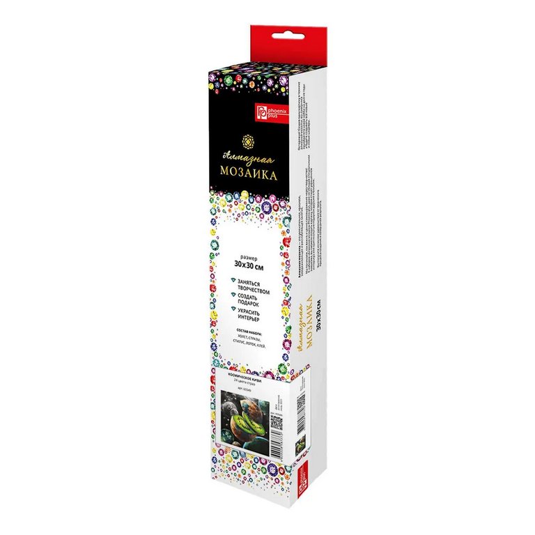 Алмазная мозаика 30*30 см "Космическое киви" Феникс+