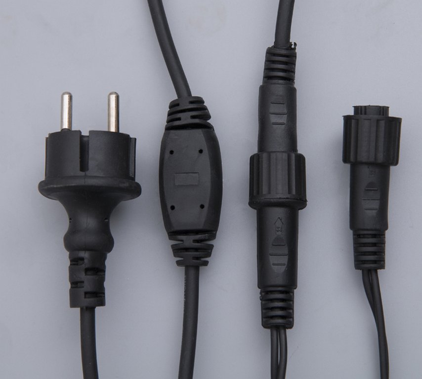 Гирлянда уличная Бахрома  3*0,6м, 160 синих ламп, темная нить (от -30 до +35°С) монтаж до -10°С