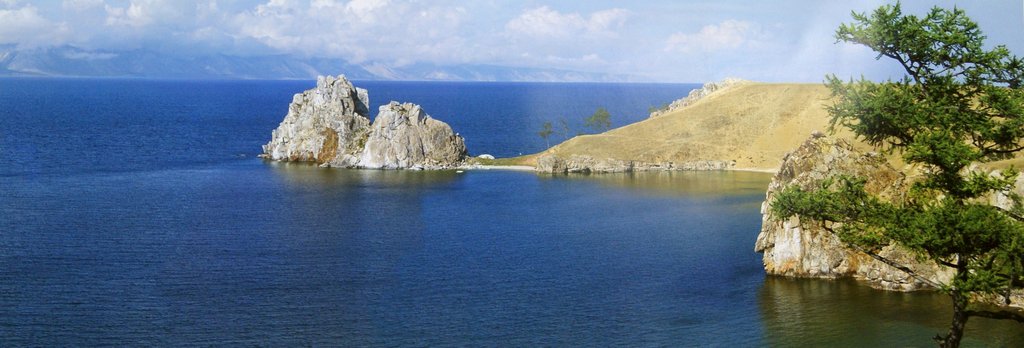 Постер на бумаге 25*70см "Озеро Байкал"