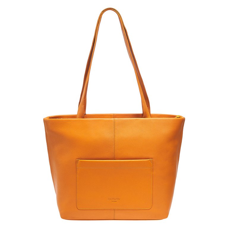 Сумка женская Dr.Koffer 33х31х12см см, нат.кожа желтая