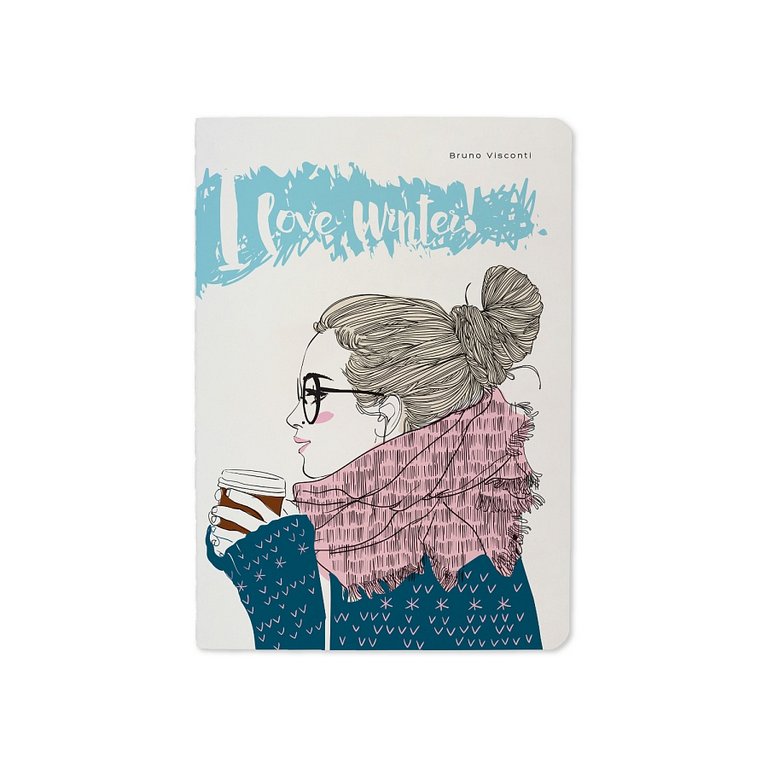 Тетрадь 32 лист лин. А6 на сшивке МИКС 8 ДИЗАЙНОВ BrunoVisconti