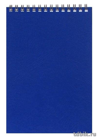 Блокнот А6  40л., 105*148 мм, на гребне, синий